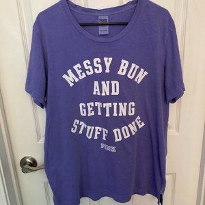 PINK brand purple colored graphic nightgown/oversized t-shirt size large